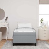  s opruga kutije Svijetlo siva 90 x 190 cm tkanina | shoptok.hr