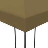  Sjenica s LED svjetlosnim trakama 3 x 4 m smeđe-siva | shoptok.hr