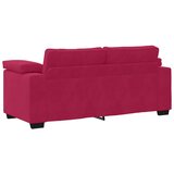  Dvosjed, sofa, vino crvena, 180x77x82 cm, baršun | shoptok.hr
