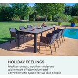 Blumfeldt Menorca Expand vrtna miza, antracit, poliles, tikovina - | Shoptok.si