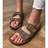 D/CEO Green cork-soled sandals with buckles Cloud | ePonuda.com