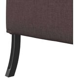 SOFA s visokim naslonom 101cm Tamno smeđa tkanina | Eponuda.com