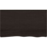  Kupaonska radna ploča tamnosmeđa 100x60x(2-4) cm tretirano drvo | shoptok.hr