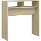 Maison Chic konzolna miza - miza ob steni sonoma hrast 78x30x80 cm iverna plošča, (21786624) | Shoptok.si