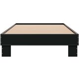  Okvir za krevet crni 100x200 cm konstruirano drvo i metal | shoptok.hr