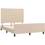  Posteljni okvir z vzglavjem kapučino 140x200 cm umetno usnje, (20904648) | Shoptok.si