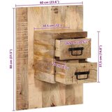 vidaXL Noćni ormarić 60x32x80 cm Puno grubo drvo Mango | shoptok.hr