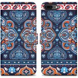 Cadorabo Ohišje, združljiv z Apple - Design Blue Mandala št. 1 - Zaščitni pokrov z magnetnim zapiranjem, funkcijo stojala in režo za kartico, (20603628) Cene