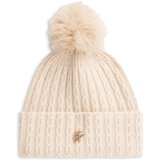 Tommy Hilfiger Kape Th Script Cable Pom Beanie Bež Cene