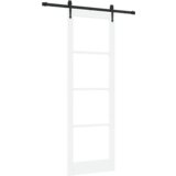 vidaXL Drsna vrata s setom za pritrjevanje ORKDAL Bela 78x232 cm | Shoptok.si