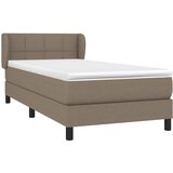  Krevet s oprugama i madracem smeđesivi 80x200 cm od tkanine | shoptok.hr