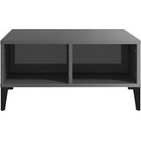  Stolić za kavu visoki sjaj sivi 60x60x30 cm konstruirano drvo | shoptok.hr