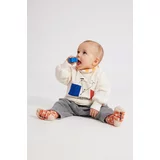 Bobo Choses Bombažen pulover za dojenčka bela barva