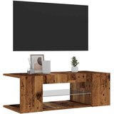 vidaXL TV ormarić LED boja staro drvo 90x39x30 cm konstruirano drvo | shoptok.hr