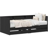 vidaXL dnevna postelja z predali, betonsko siva 90x200 cm, vezan les | Shoptok.si