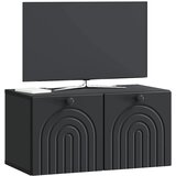 TV ormar za zid Zidne Crna 59,5 x 31 x 30 cm Konstruirano drvo | Eponuda.com