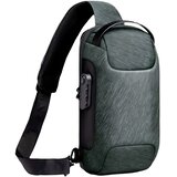 IZMAEL Torba čez ramo z USB polnjenjem IS-36234 - Zelena | Shoptok.si