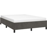  Posteljni okvir temno siv 140x190 cm žamet, (20725386) | Shoptok.si