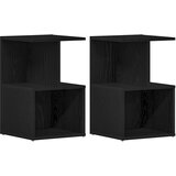  Noćni ormar 2 pcs Crni hrast 35 x 35 x 55 cm Konstruirano drvo | Eponuda.com