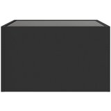  Stolić za kavu s beskonačnim LED svjetlima crni 50x50x30 cm | Shoptok.si