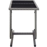  Vrtni stol antracit 110 x 53 x 72 cm stakleni i poliratan | shoptok.hr