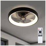 LED plafonski ventilator (prigušiva) LED/34W/230V prečnik 50 cm crni + daljinski upravljač