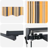  Električni zložljiv senčnik Rumena, Siva, Antracit 4,5 × 3 m, (5000252416) | Shoptok.si