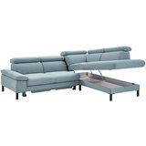 Pure Home Comfort SEDEŽNA GARNITURA, tkanina turkizna, modrosiva | Shoptok.si