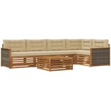  Set vanjskih sofa 6 kom. Prirodna i bež | shoptok.hr