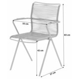 Acamp Vrtni Stol Alpha Rope, 4-Delni Set, Antracit | Shoptok.si