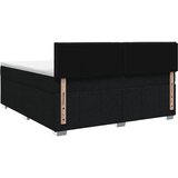  Boxspring krevet s madracem Crna 140 x 190 cm Tkanina | shoptok.hr