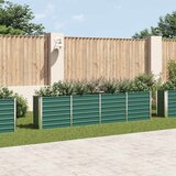 Maison Chic Dvignjeno Cvetlično korito - Cvetlični Lonec 320x40x77 cm pocinkano jeklo zeleno, (21789168) | Shoptok.si