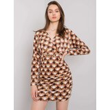 Italy Moda Dress-DHJ-SK-12695.26P-light brown | shoptok.hr