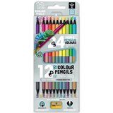 Ars Una Ars Una: 12/24-delni neonsko-kovinski bicolor, trikotni set barvic s šilčkom Cene