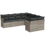  8-dijelni set vrtnih sofa od poliratana s jastucima svjetlosivi | shoptok.hr