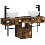  Set namještaja za kupaonicu 3 kom. Dimljeni hrast | shoptok.hr