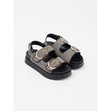 GOODIN Black and white checkered platform sandals | shoptok.hr