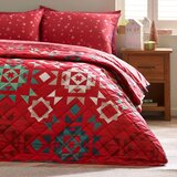 Catherine Lansfield Rdeče prešito pregrinjalo 220x230 cm Patchwork – | Shoptok.si