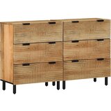 vidaXL Komoda 2 kom smeđa 60x33x75 cm Puno drvo Mango Cijene