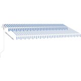  Automatska tenda sa senzorom LED 450x350 cm plavo-bijela | shoptok.hr