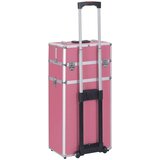 Kolica voziček za ličila iz aluminija roza, (20960486) | Shoptok.si