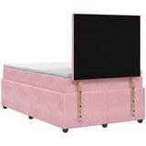  Boxspring krevet s madracem Ružičasta 120 x 200 cm Baršun | shoptok.hr