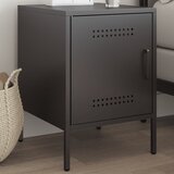 vidaXL Noćni ormarić crni 36 x 39 x 50,5 cm čelični | shoptok.hr