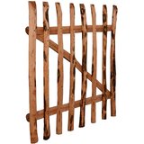  Jednostruka vrata za ogradu od drva lješnjaka 100 x 100 cm | shoptok.hr