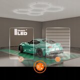  LED prigušiva plafonska svetiljka HEXAGON LED/456W/85-265V 5000K CRI 90 IP54 bela | Eponuda.com