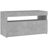 TV ormarić s LED svjetlima siva boja betona 75 x 35 x 40 cm | Eponuda.ba