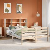 vidaXL Krevet s regalom za knjige bez madraca 120x190 cm od borovine Cijene