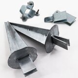 Aquagart 4 kompleti vogalnih opornikov za gozdarsko ograjo v obliki črke Z, (22075903) | Shoptok.si