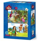  Puzzle 2/1 (100+100) art 5643 ( 49633 ) Cene