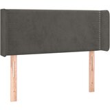  Vzglavje z ušesi temno sivo 83x16x78/88 cm žamet, (20735265) | Shoptok.si
